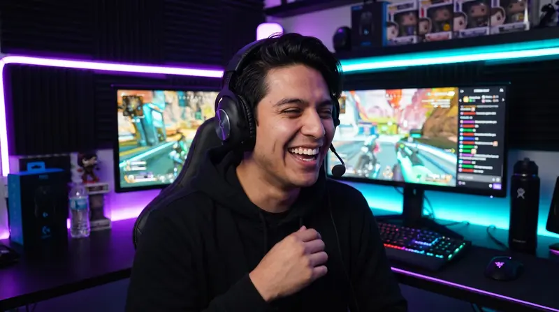 A webcam frame from a livestream
